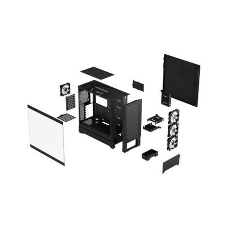 Fractal Design | Pop XL Air RGB | Side window | Black TG Clear Tint | E-ATX up to 280 mm, ATX , mATX, Mini ITX | Power supply in - 12